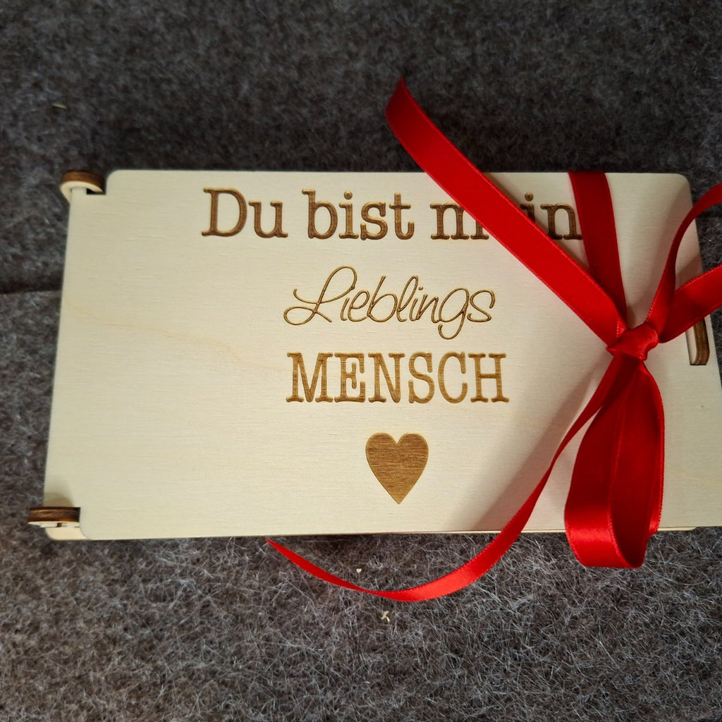 Geschenkbox Holz mit Gravur