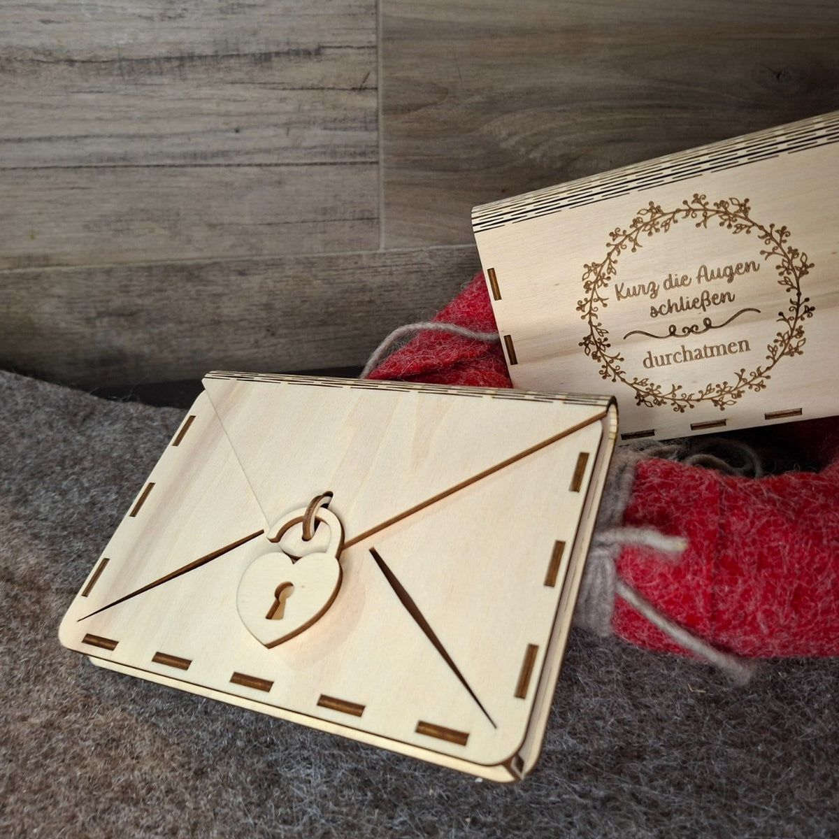 Geschenkbox Holz mit Gravur