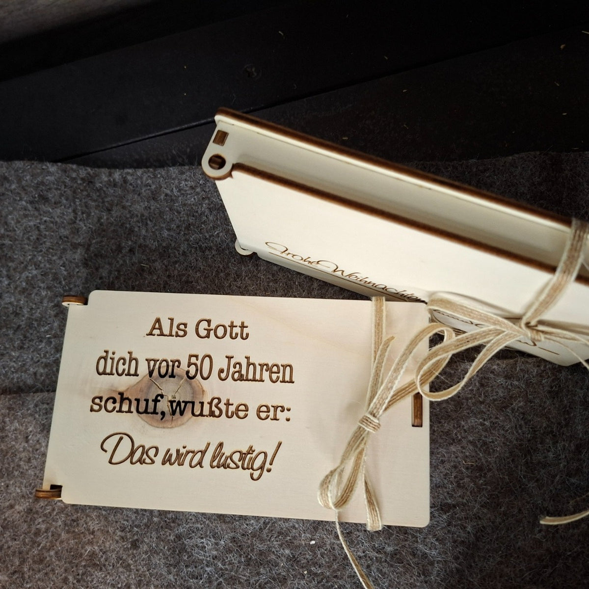 Geschenkbox Holz mit Gravur