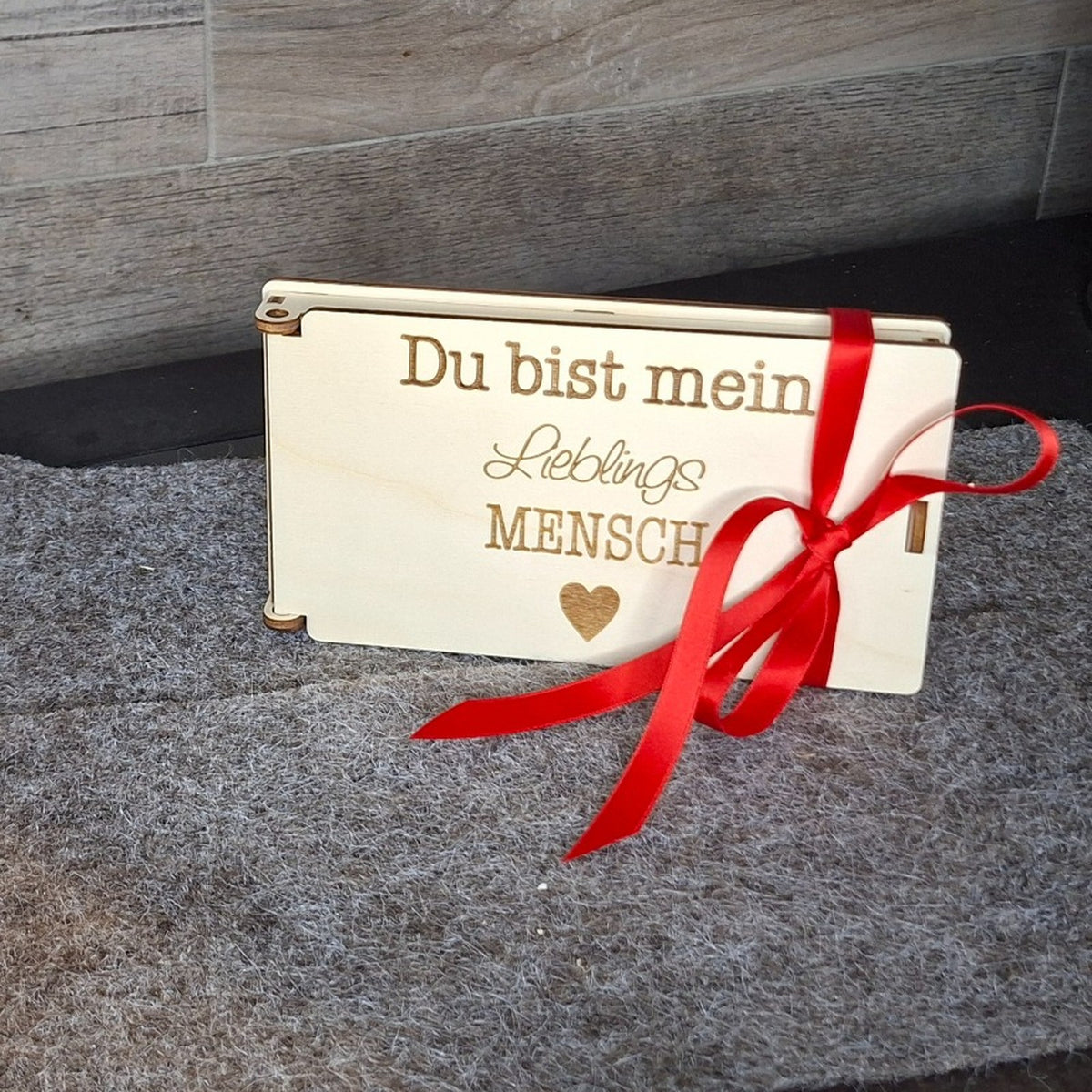 Geschenkbox Holz mit Gravur