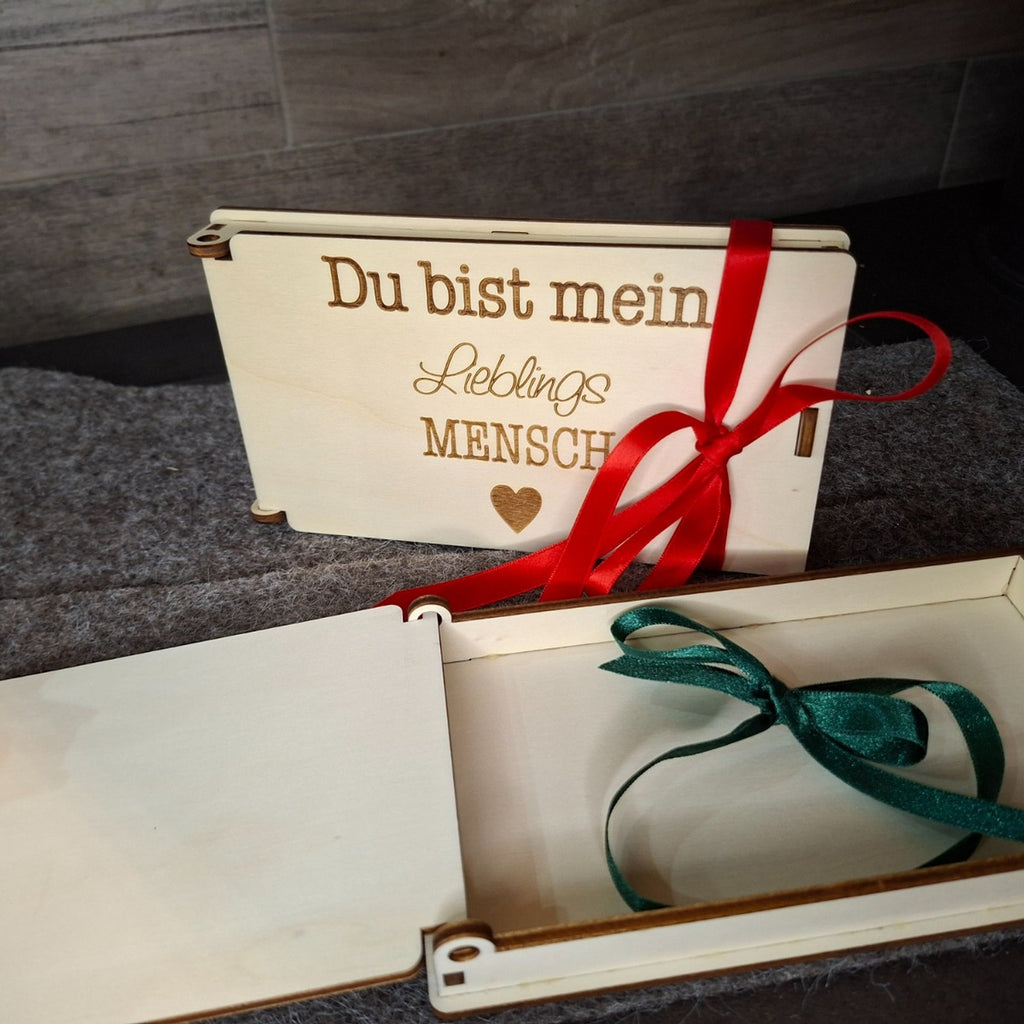 Geschenkbox Holz mit Gravur