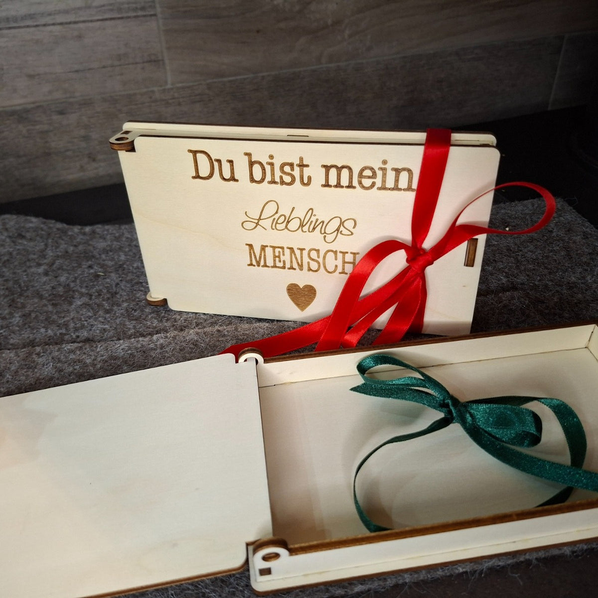 Geschenkbox Holz mit Gravur