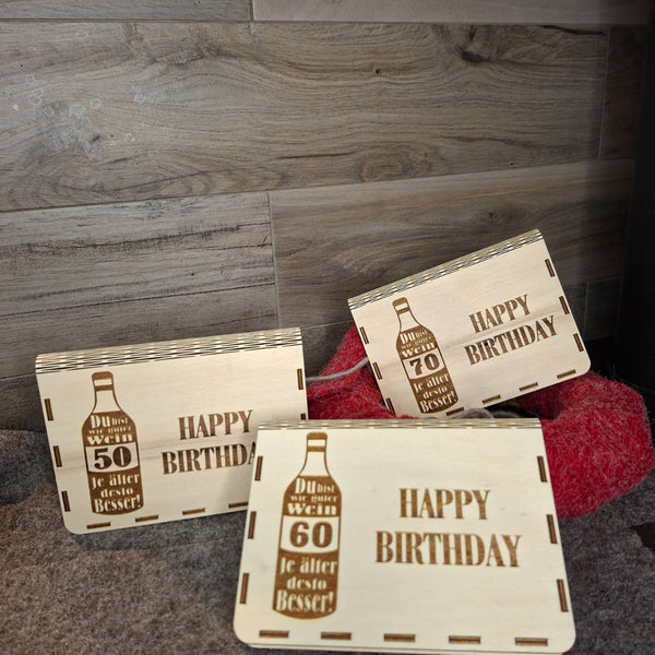 Geschenkbox Holz mit Gravur
