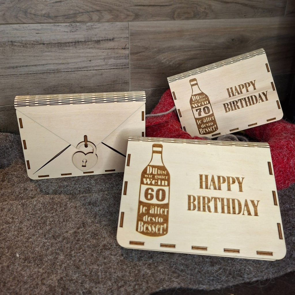 Geschenkbox Holz mit Gravur