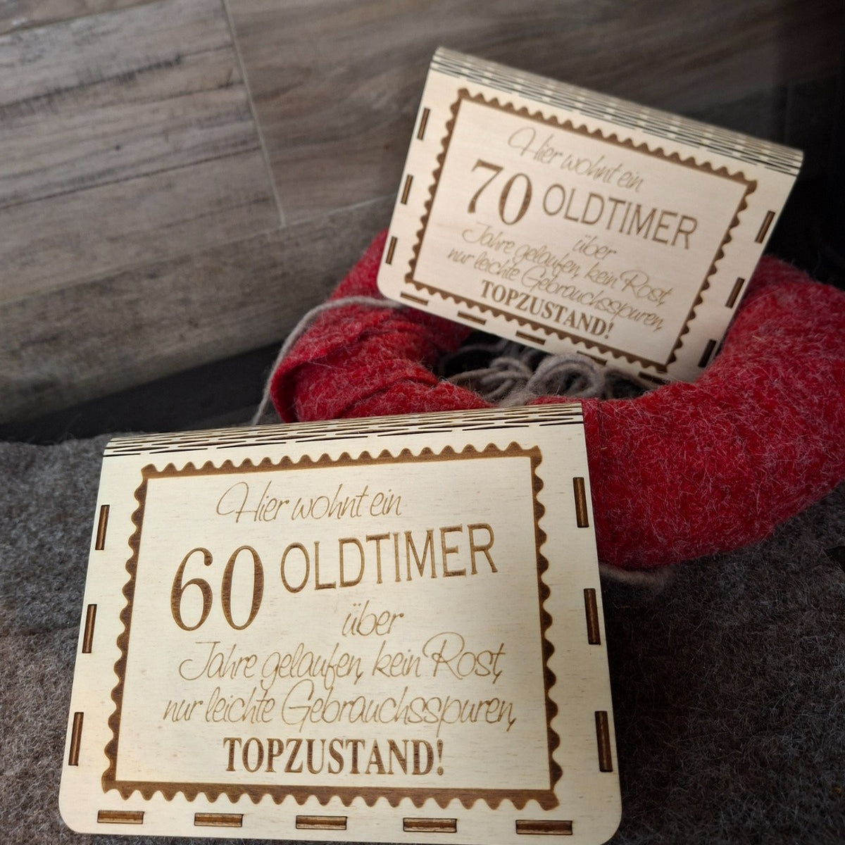 Geschenkbox Holz mit Gravur
