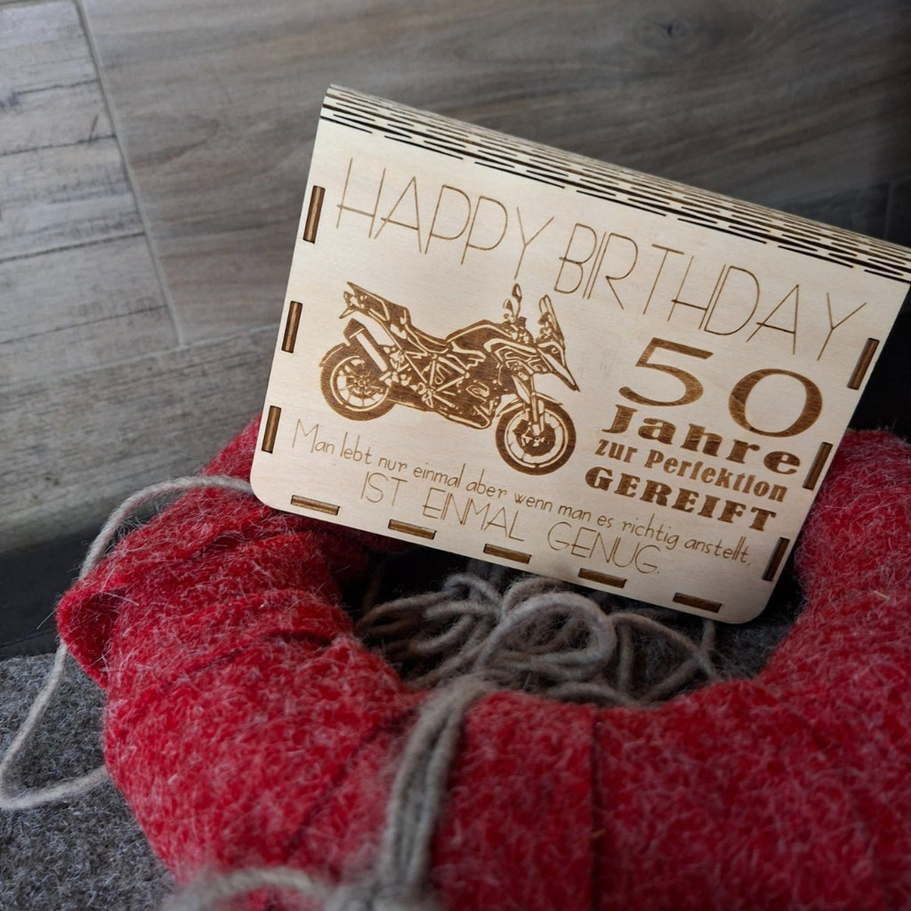 Geschenkbox Holz mit Gravur