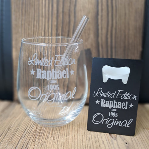Weingläser mit Namen