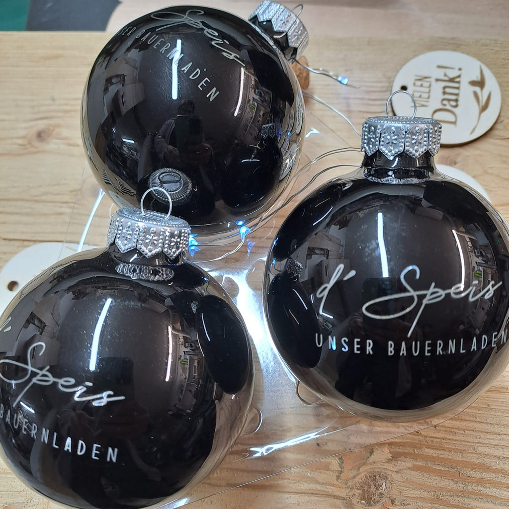 Personalisierte Christbaumkugeln