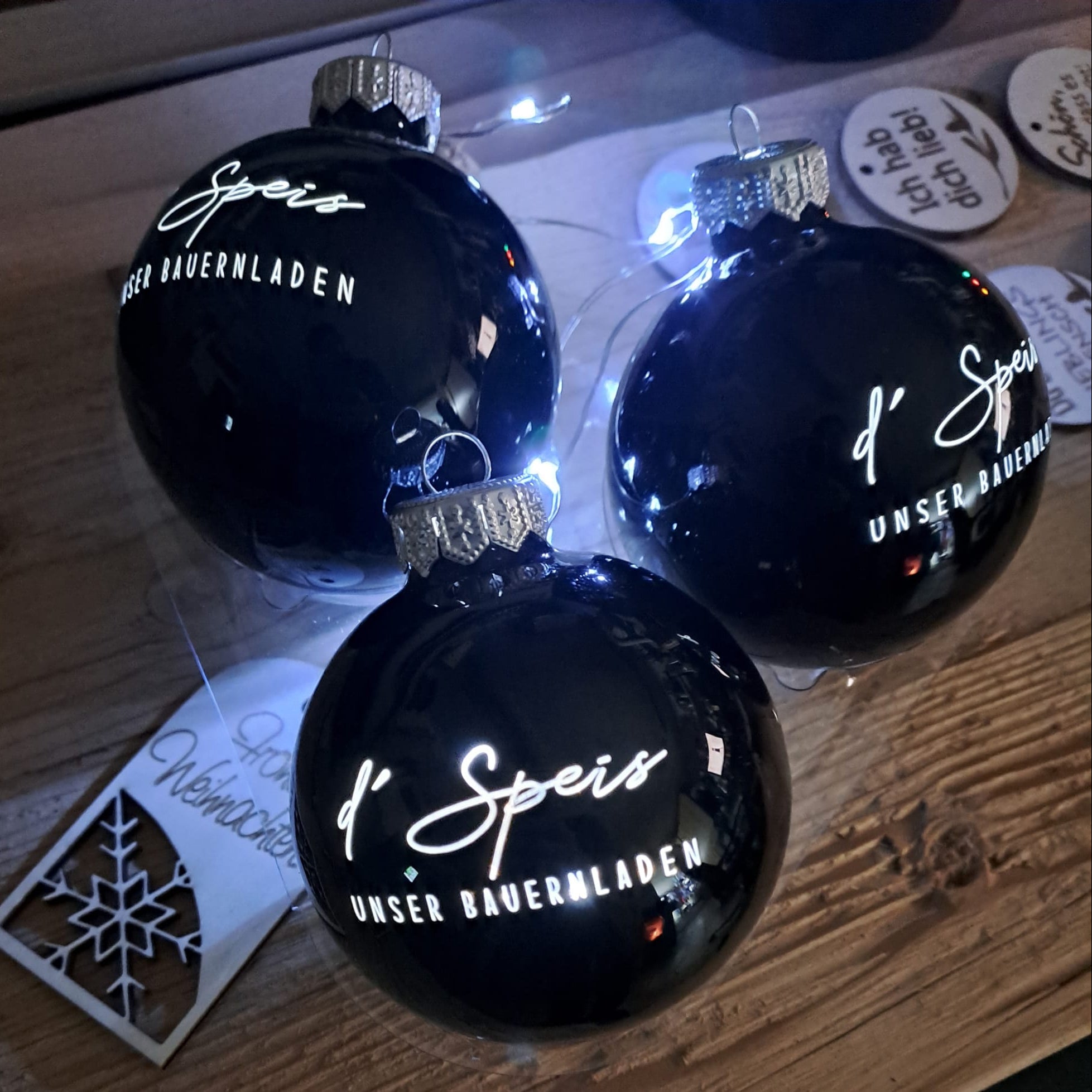 Personalisierte Christbaumkugeln